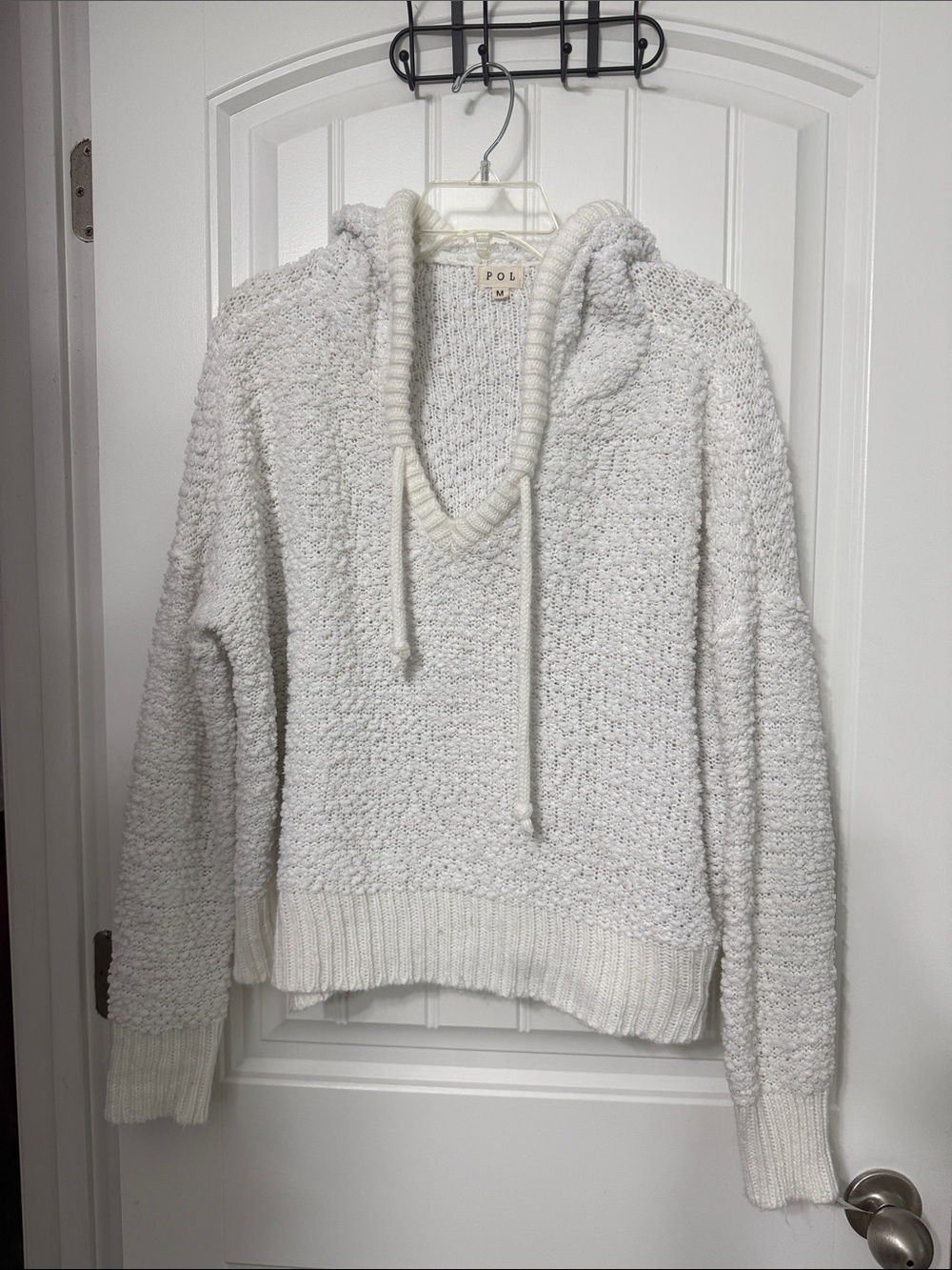 POL ivory knit pullover sweater